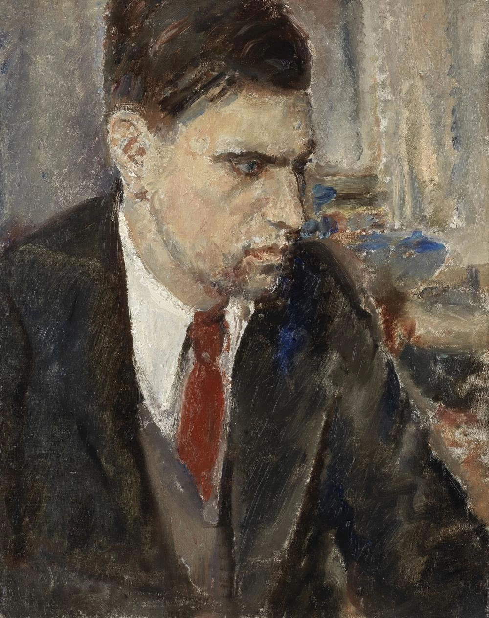 Ethel Walker - Giovane uomo con cravatta rossa